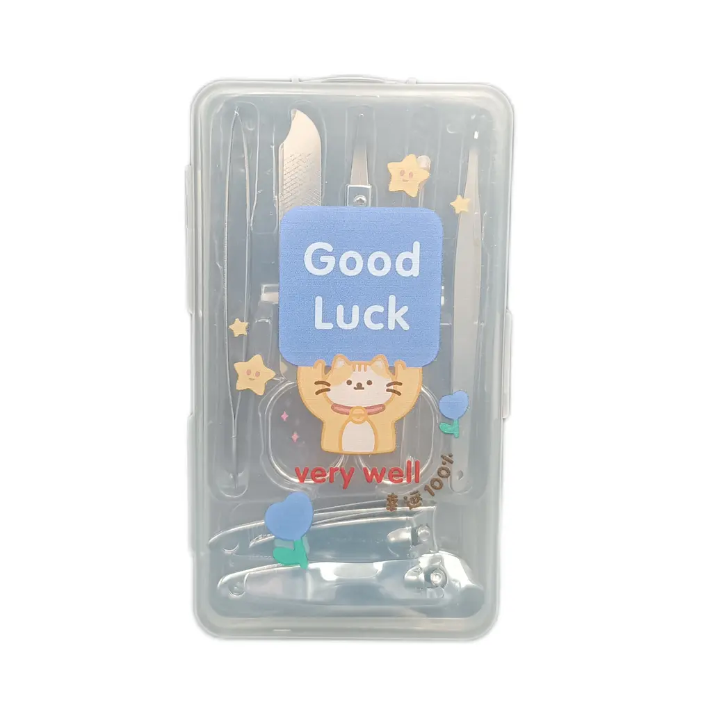 GOOD-LUCK.webp پک مانیکور مدل گربه GOOD LUCK - Image 1