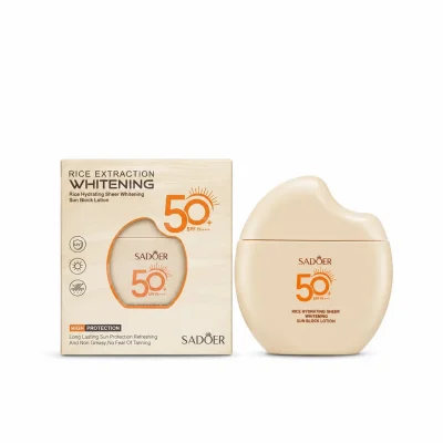 ضدآفتاب برنج روشن کننده سادور SPF50 SADOER Rice Whitening