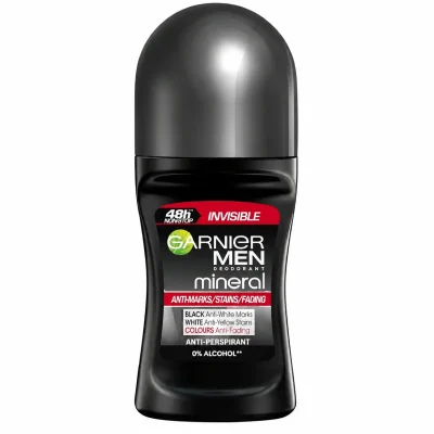 مام رول ضد تعریق مردانه گارنیرGARNIER مدل mineral anti marks stains fading