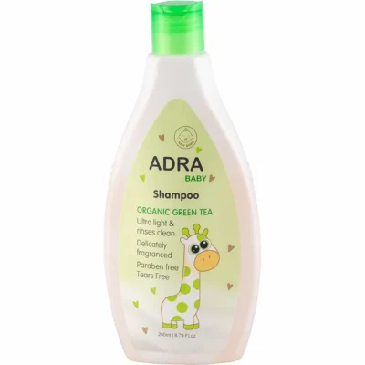 شامپو سر بچه حاوی عصاره برگ چای سبز ADRA